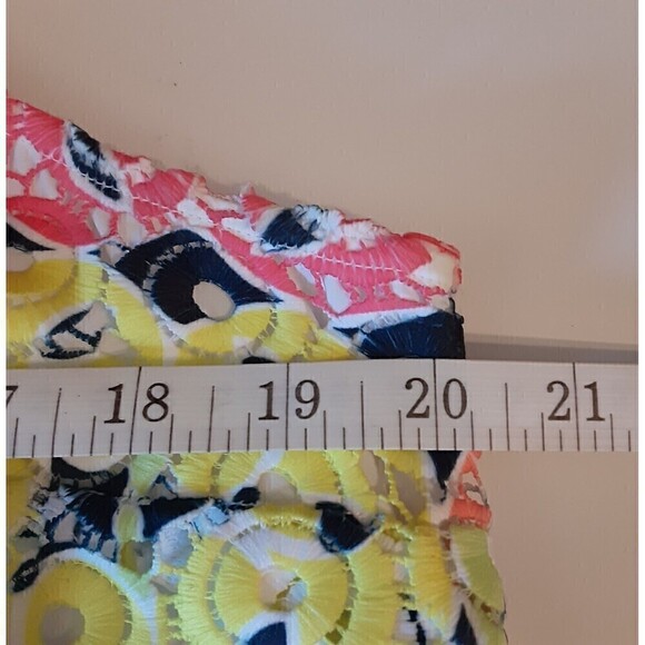 Women's Crown & Ivy Dress - Neon Color Embroidered Sleeveless  Size M - Picture 8 of 9